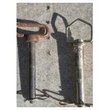 Two hitch pins