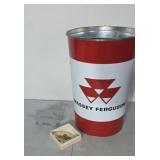 Massey Ferguson trash can Gleaner combine