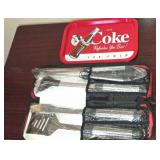 New Coca-Cola stainless steel barbecue set