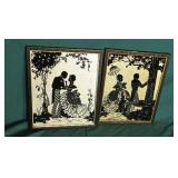 Two silhouette pictures