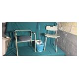 Commode shower stool mop bucket with mop