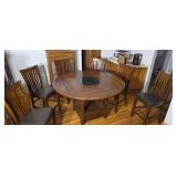 60" Dinning  table bar height with drop leaves to