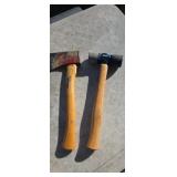 Estwing rubber mallet and Hatchet