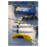 Two electric fillet knives