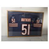 Bears  Butkus 51 official NFL Jersey framed
