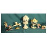 Horse Carousel music boxes and horse carousels