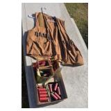 Hunting vest and 12 gauge shotgun shells 38 cal