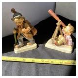 Little Cellist and Star Grazer Goebel Figurines