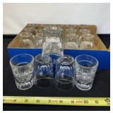 20 Espresso Lined Heavy Shot Glasses