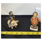 Goebel A Winter Song and Little Boy Riding Pig