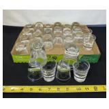 28 Heavy Bottom Shot Glasses