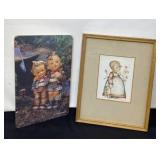 Hummel Framed Print With Wall Plaque.