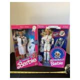 1990 and 1994 Barbie Navy and Astronaut