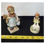 Goebel Weary Wanderer and Goose Girl Figurines