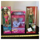 Barbie Splash N Color, Slumber Party and Holiday