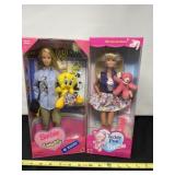 1996 & 98 Barbie Loves Tweety and Teddy Fun