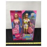 2001 Hot Spot and 1997 Sidewalk Chalk Barbies