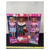 1996 Chic Barbie, 1997 Festive Season Barbie and