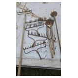 Garden Rake Heads & Post Hole Digger
