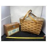 Baskerville Picnic Basket With Wood Storage Box