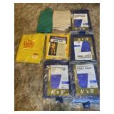 New 6 x 8 Blue Tarps and Rain Suits