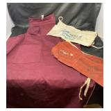 Burgundy Apron With Effingham Equity and Quatman