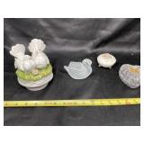Lefton Trinket Box Cracked, Heart Trinket Box