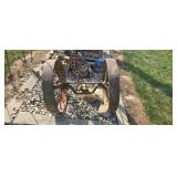 Vintage Steel Wheel Assembly