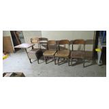 Old School Chairs and Desk