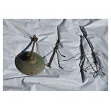 Old Porcelain Filling Station Light Copper
