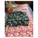 Pink Camo Blanket and Material