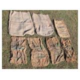 Old Gunny Sacks with Advertising
