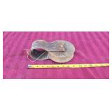 Cast Iron & Wood Pulley Block & Tackle