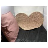 Heart Rug and Pillow
