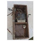 Part of An Old Oak Crank Wall Telephone