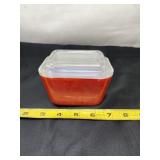 Pyrex 501 B Red Small Refrigerator Dish With