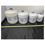 Ceramic Canister Set With Lids