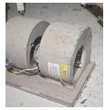 Exhaust Fan, Two Squirrel Cage, Blowers Work