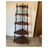 Wood Corner Shelf Measures 56 Inches High