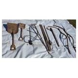 Shovels Mowing Scythe Rake Can