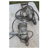 Two Large Electric Drills Black & Decker