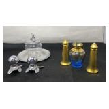 Japan Salt & Pepper Shakers, Hammered Plate With