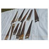 Assortment of Old Hand Saws