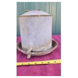 Small Galvanized Chicken Water