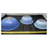 Pyrex Blue Mixing Bowls