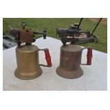 Two Old Brass Blow Torches