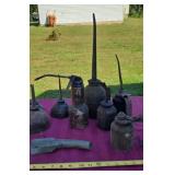 Metal Pump Oil Cans