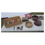 Cast Iron Lid & Brown-Glazed Stoneware Casserole