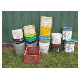 5 gallon Buckets Milk Crate