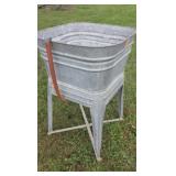 Square Laundry Tub on Stand